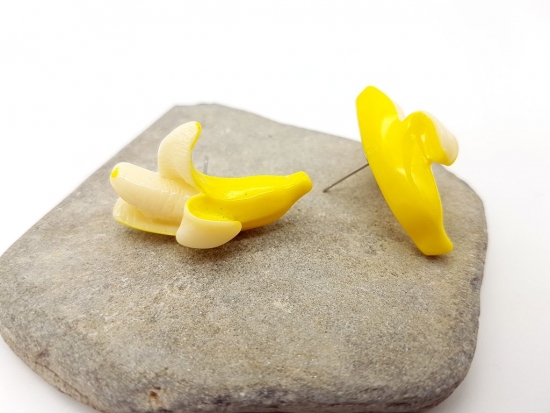 Preview: Bananen Ohrstecker